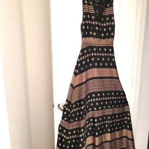 Black Bohemian Long Maxi Dress Size Small